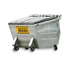 2500 L rolcontainer